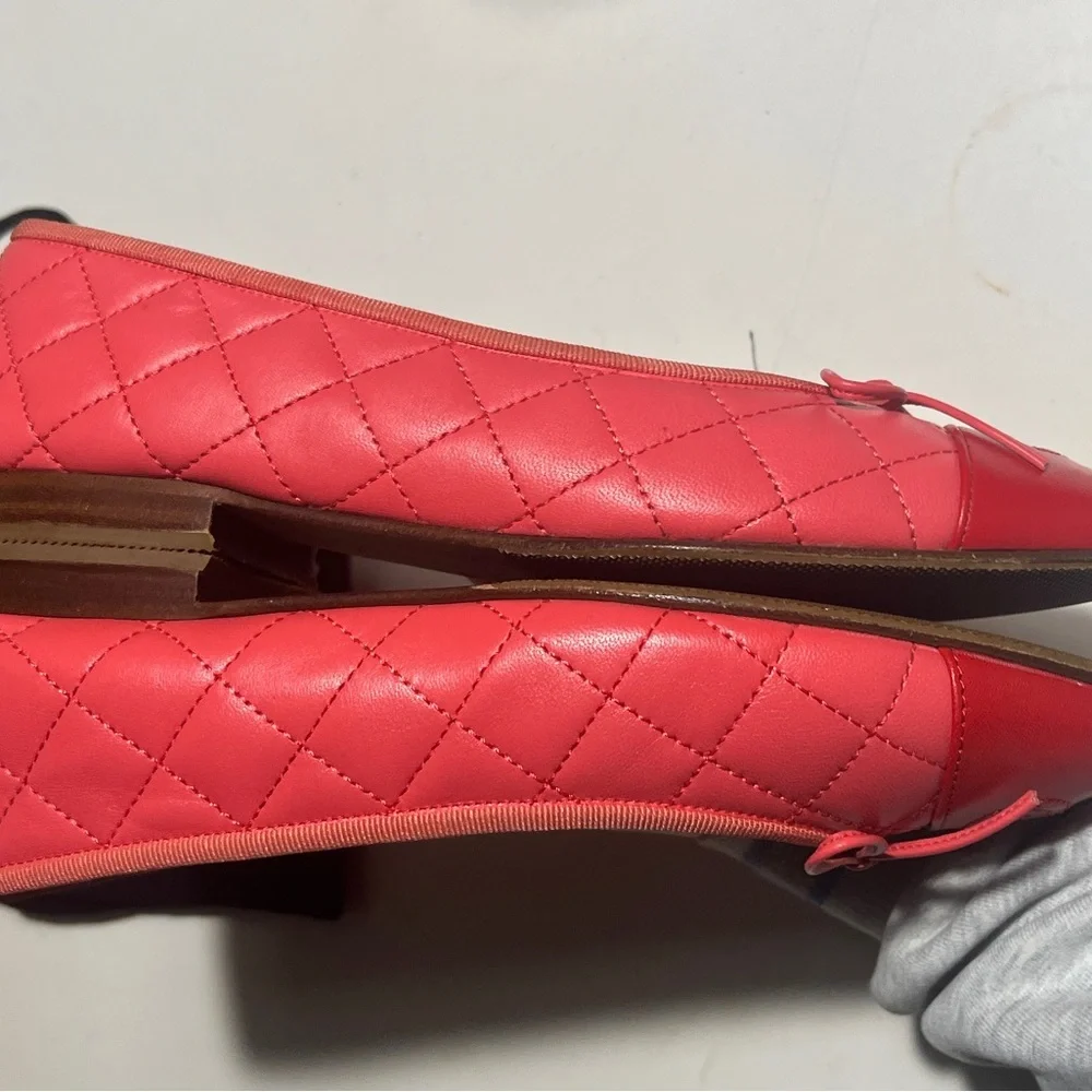 CHANEL Women's Vibrant Red Flats